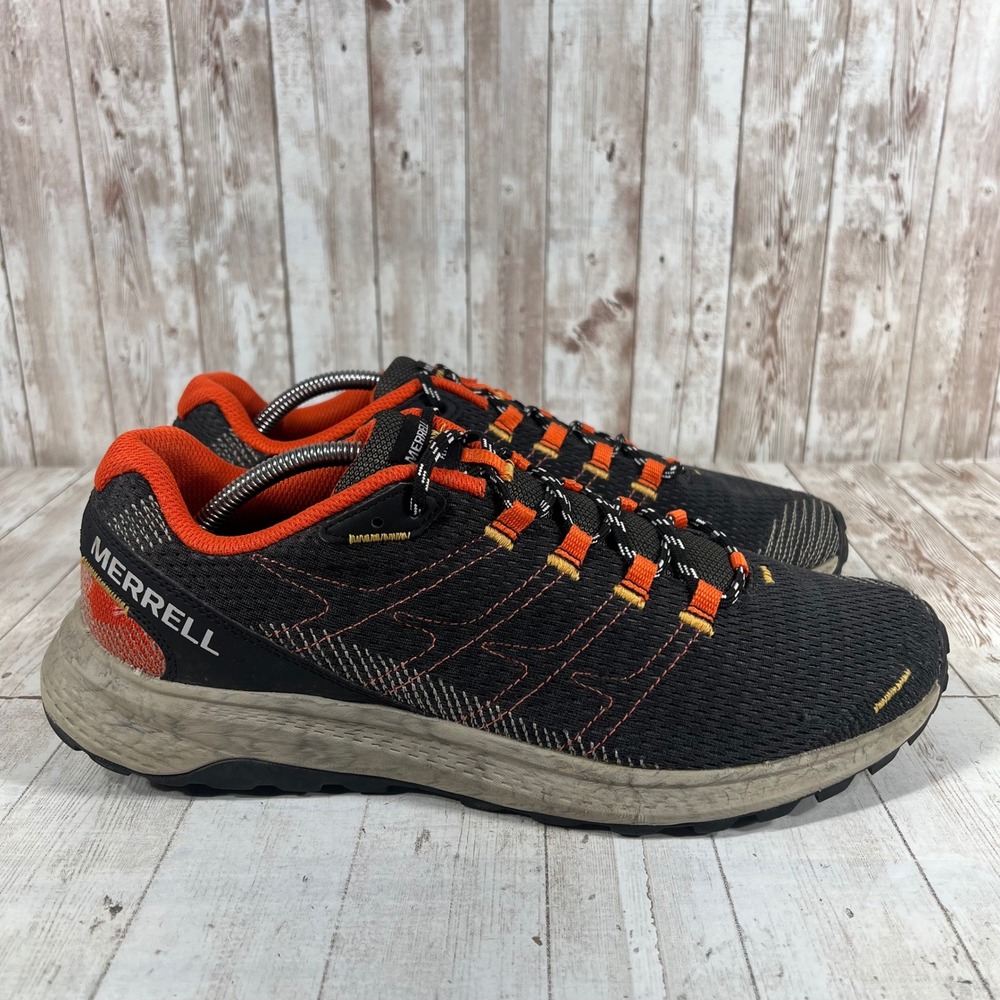 Merrell Nova 2 Mens Trail Running Shoes Black Orange J067377 Size 12